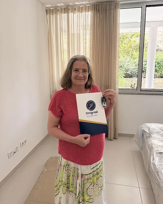 Cliente da Imigraê no dia da entrega das chaves