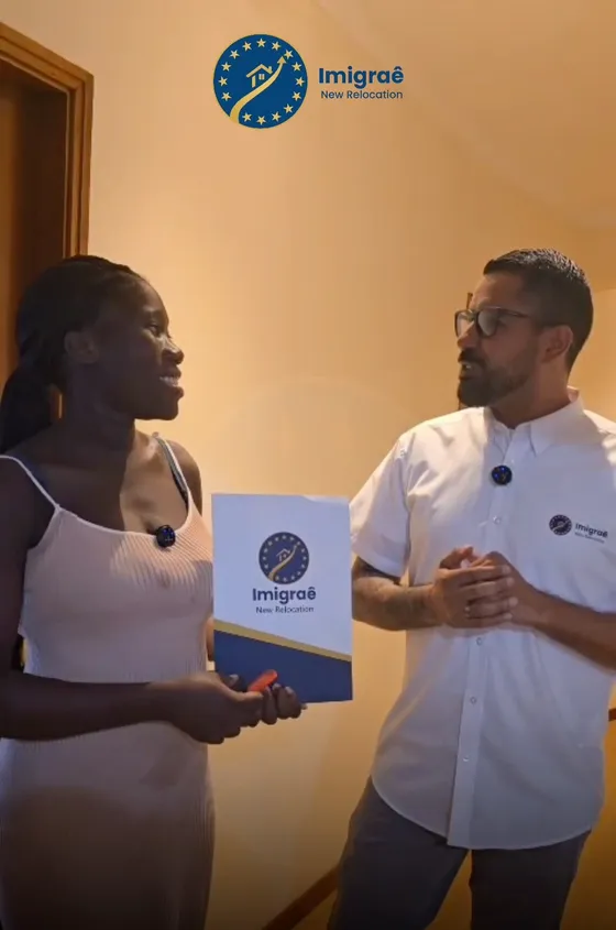 Cliente da Imigraê no dia da entrega das chaves