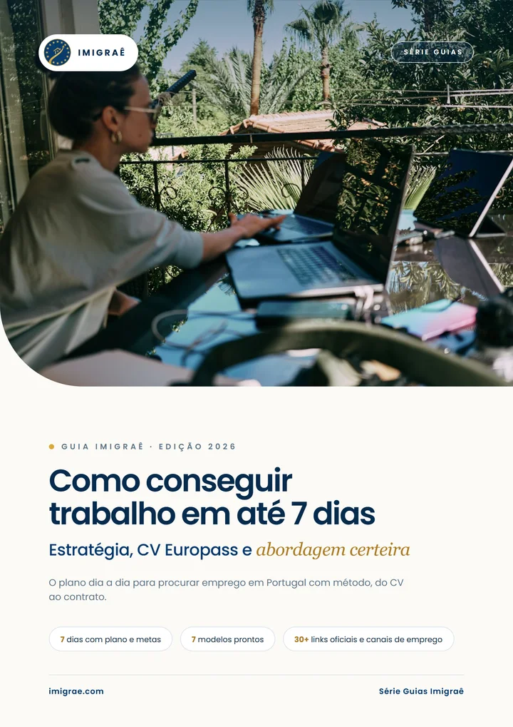 Capa do guia Como conseguir trabalho em até 7 dias